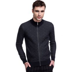 Sweter OSCAR SWSS000315. Szare swetry męskie Giacomo Conti, m, bez wzorów, z bawełny, bez kołnierzyka, bez kaptura. Za 249,00 zł.