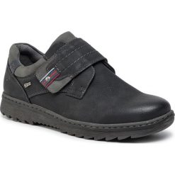 Półbuty GO SOFT - 9128-17811B-26R Black. Czarne półbuty męskie GO SOFT, na co dzień, bez wzorów, ze skóry ekologicznej, bez zapięcia. W wyprzedaży za 84,98 zł.