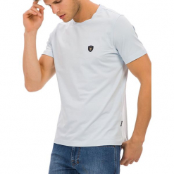 T-shirt w kolorze jasnoniebieskim. Niebieskie t-shirty męskie GALVANNI, m, z okrągłym kołnierzem. W wyprzedaży za 84,95 zł.
