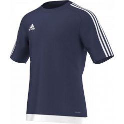 Koszulki do piłki nożnej męskie: Adidas Koszulka piłkarska męskie Estro 15 granatowo-biała r. M (S16150)