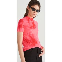 Bluzka z motywem tie-dye - Różowy. Różowe bluzki damskie marki Reserved, s, bez wzorów, bez kołnierzyka, bez rękawów. Za 59,99 zł.