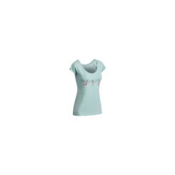 Koszulka wspinaczkowa damska. Zielone koszulki damskie SIMOND, xs, bez wzorów, z elastanu, eleganckie, bez kołnierzyka, bez rękawów. Za 44,99 zł.