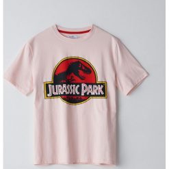 Koszulka Jurassic Park -. Koszulki damskie Cropp, s, bez wzorów, bez kołnierzyka. Za 49,99 zł.