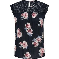ONLY Karmen S / L Bluza Top Aop Wvn Noos Black Flow er (rozmiar 36). Czarne koszulki damskie ONLY, s, w koronkowe wzory, z koronki, bez kołnierzyka, bez rękawów. W wyprzedaży za 42,00 zł.