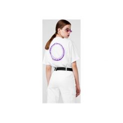 T-SHIRT SNAKE WHITE. Białe t-shirty damskie Furora subtera, uniwersalny, z nadrukiem, klasyczne, z klasycznym kołnierzykiem. Za 199,00 zł.