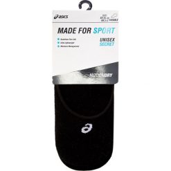 Zestaw 3 par stopek unisex ASICS - 3PPK Secret Sock 150231 Performance Black 0904. Czarne skarpetki damskie Asics, bez wzorów, z elastanu. Za 49,00 zł.