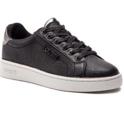 Sneakersy GUESS - FL5BEK FAL12 BLACK. Czarne półbuty damskie Guess, ze skóry ekologicznej. W wyprzedaży za 349,00 zł.