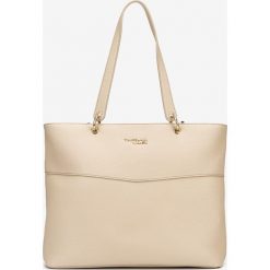 Trussardi Jeans Charlotte Large Torebka Beżowy. Brązowe torebki klasyczne damskie Trussardi Jeans, bez wzorów, z jeansu, bez dodatków. Za 679,95 zł.