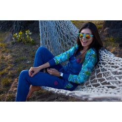 Bluza Simple Blue Parrot. Niebieskie bluzy rozpinane damskie Pakamera. Za 209,00 zł.
