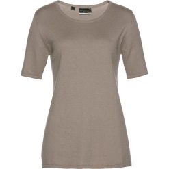 Swetry klasyczne damskie: Sweter, krótki rękaw bonprix brunatny