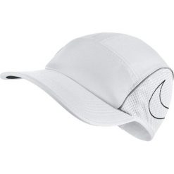 Czapki męskie: Nike Czapka męska Aerobill Running Cap biała (848377 100)