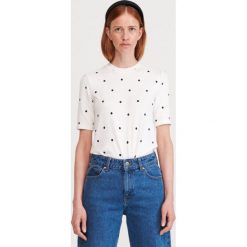 Dzianinowy T-shirt - Wielobarwny. T-shirty damskie Reserved, xl, bez wzorów, z dzianiny, bez kołnierzyka. W wyprzedaży za 19,99 zł.