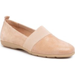 Półbuty CAPRICE - 9-24650-24 Beige Rept.Com 435. Pomarańczowe półbuty damskie Caprice, na co dzień, bez wzorów, ze skóry, bez obcasa, bez zapięcia. W wyprzedaży za 179,00 zł.
