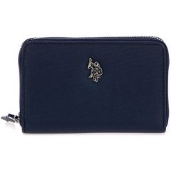 U.S. POLO ASSN. portfel damski Portsmouth ciemnoniebieski. Niebieskie portfele damskie U.S. Polo Assn., bez wzorów. Za 189,00 zł.