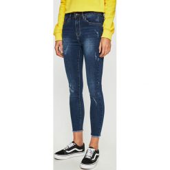 Answear - Jeansy. Niebieskie jeansy damskie ANSWEAR, s, bez wzorów, z elastanu. Za 129,90 zł.