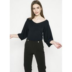 Morgan - Sweter. Niebieskie swetry damskie Morgan, s, bez wzorów, z wiskozy, bez rękawów, długie, bez kaptura. W wyprzedaży za 79,90 zł.