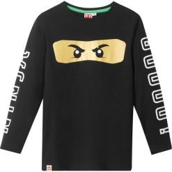 Shirt z długim rękawem LEGO bonprix czarny z nadrukiem. Czarne t-shirty chłopięce bonprix, z nadrukiem, z długim rękawem. Za 44,99 zł.