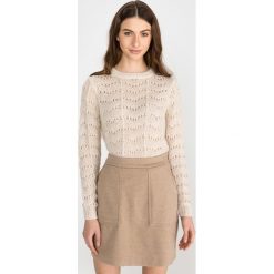Vero Moda Areya Sweter Beżowy. Brązowe bluzy damskie Vero Moda, s, bez wzorów, z materiału, bez rękawów, bez kaptura. Za 175,95 zł.