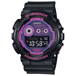 Zegarek Casio Damski GD-120N-1B4ER G-Shock czarno-różowy. Czarne zegarki damskie CASIO. Za 334,80 zł.
