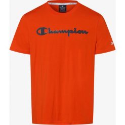 Champion - T-shirt męski, pomarańczowy. Pomarańczowe t-shirty męskie Champion, xxl, z nadrukiem, bez kołnierzyka. Za 99,95 zł.