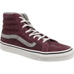 Vans SK8 Hi Slim V0018IJV3 35 Bordowe. Czerwone buty sportowe damskie Vans, bez wzorów, ze skóry, sportowe, vans sk8. W wyprzedaży za 239,99 zł.