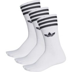 SKARPETY ADIDAS ORIGINALS DO ŁYDKI - 3 PARY (35-38). Skarpetki męskie Adidas, w paski, z bawełny. W wyprzedaży za 44,99 zł.