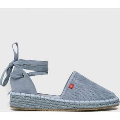 Big Star - Espadryle. Niebieskie koturny damskie BIG STAR, bez wzorów, z gumy, bez obcasa, na obcasie. W wyprzedaży za 69,90 zł.