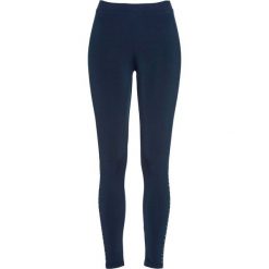 Legginsy ocieplane bonprix ciemnoniebieski. Niebieskie legginsy damskie bonprix, bez wzorów. Za 69,99 zł.