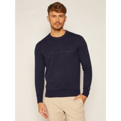 Sweter TOMMY HILFIGER Tonal Autograph MW0MW14421. Szare swetry męskie TOMMY HILFIGER, m, bez wzorów, klasyczne, z klasycznym kołnierzykiem, bez kaptura. Za 579,00 zł.