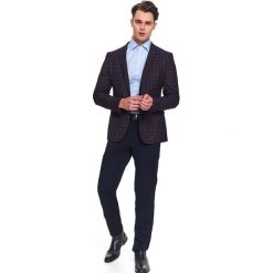 Spodnie eleganckie o dopasowanym kroju. Spodnie garniturowe męskie Top Secret, bez wzorów, eleganckie. W wyprzedaży za 99,99 zł.
