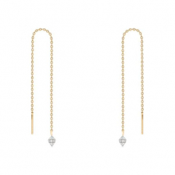 Wyjątkowe Kolczyki - , Diament 0,02ct. Białe kolczyki damskie W.KRUK, z diamentem. Za 629,00 zł.