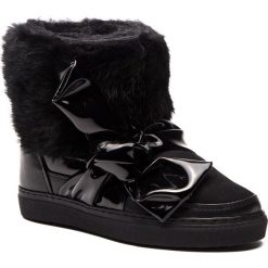 Buty INUIKII - Sneaker 70202-25 Rabbit Knot Black. Czarne kozaki damskie marki Inuikii, ze skóry, bez zapięcia. W wyprzedaży za 849,00 zł.