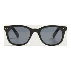 Mango Man - Okulary. Czarne okulary przeciwsłoneczne męskie Mango Man, z materiału, owalne. Za 119,90 zł.