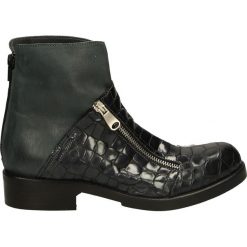 Botki - FK252X25 GR-G. Czarne botki damskie skórzane Venezia. Za 349,00 zł.