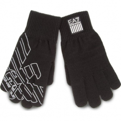 Rękawiczki Męskie EA7 EMPORIO ARMANI - 275805 8A302 00020 M Black. Czarne rękawiczki męskie marki EA7 Emporio Armani, z materiału. W wyprzedaży za 219,00 zł.
