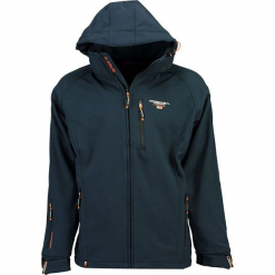Kurtka softshellowa "Toujours" w kolorze granatowym. Niebieskie kurtki męskie marki Geographical Norway Men, m, z materiału. W wyprzedaży za 227,95 zł.