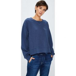 Pepe Jeans - Bluza. Niebieskie bluzy damskie marki Pepe Jeans, s, z bawełny, bez kaptura. W wyprzedaży za 179,90 zł.