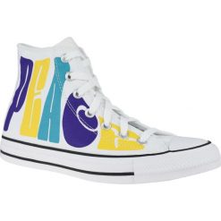Converse Chuck Taylor All Star Hi Peace 167892C 37 Białe. Białe buty sportowe damskie Converse, bez wzorów, z tkaniny, sportowe. W wyprzedaży za 259,99 zł.
