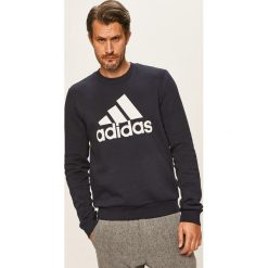Adidas Performance - Bluza. Niebieskie bluzy męskie adidas Performance, s, z nadrukiem, z bawełny, z okrągłym kołnierzem, bez rękawów, bez kaptura. Za 199,90 zł.
