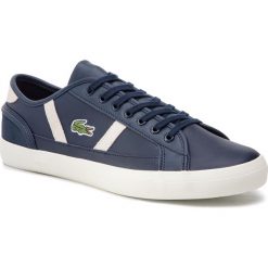 Sneakersy LACOSTE - Sideline 119 3 Cma 7-37CMA0068J18 Nvy/Off Wht. Niebieskie sneakersy męskie Lacoste, na co dzień, bez wzorów, z zamszu, klasyczne, bez zapięcia. Za 399,99 zł.