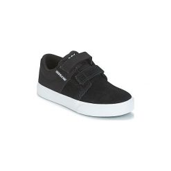 Buty Dziecko Supra KIDS STACKS II VULC VELCRO. Czarne trampki chłopięce marki Supra. Za 153,30 zł.