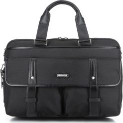 Torba na laptopa. Czarne torby męskie skórzane Wittchen, w paski, z nylonu, małe. W wyprzedaży za 429,90 zł.