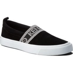 Tenisówki KENZO - F865SN123L56 Noir 99. Czarne półbuty męskie Kenzo, bez wzorów, ze skóry, bez zapięcia. W wyprzedaży za 579,00 zł.