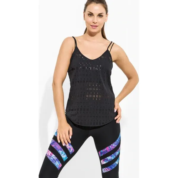Under Armour Top Ladder Mesh T , czarny, rozmiar S. Czarne topy damskie Under Armour, s, w paski, z poliesteru, bez kołnierzyka. W wyprzedaży za 89,99 zł.