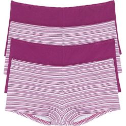 Figi: Figi „french” (4 pary) bonprix jasnoróżowy w paski