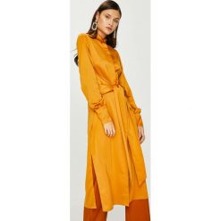 Answear - Sukienka Heritage. Pomarańczowe długie sukienki marki ANSWEAR, na co dzień, l, z elastanu, casualowe, z długim rękawem. W wyprzedaży za 159,90 zł.