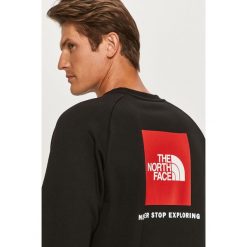 The North Face - Bluza. Czarne bluzy męskie The North Face, s, z nadrukiem, z bawełny, z okrągłym kołnierzem, bez rękawów, bez kaptura. Za 299,90 zł.