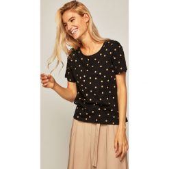 Medicine - T-shirt Basic. Białe bluzki damskie MEDICINE, s, w grochy, z bawełny, z okrągłym kołnierzem, bez rękawów. Za 29,90 zł.