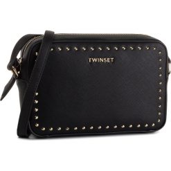 Torebka TWINSET - Tracolla 192TA7212 Nero 00006. Czarne listonoszki damskie Twinset, bez wzorów, ze skóry ekologicznej, bez dodatków. W wyprzedaży za 429,00 zł.
