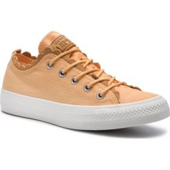 Tenisówki CONVERSE - Ctas Ox 564111C Melon Baller/ Melon Baller. Żółte półbuty damskie Converse, bez wzorów, z gumy, bez zapięcia. W wyprzedaży za 229,00 zł.